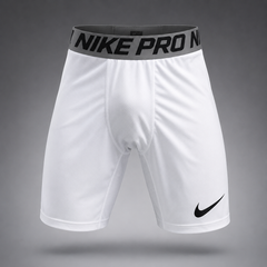 Компрессионные шорты Dri-FIT белые спортивные