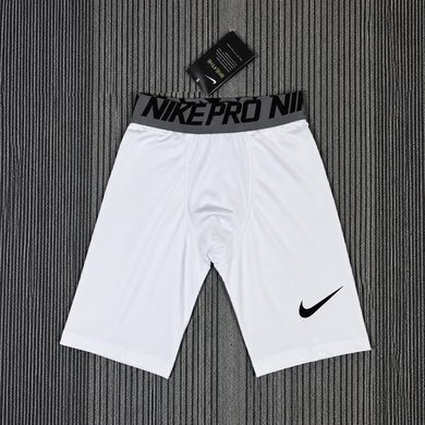 Компрессионные шорты Dri-FIT белые спортивные