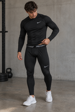 Термокомплект Nike Pro Combat черный S