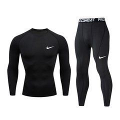 Термокомплект Nike Pro Combat черный с