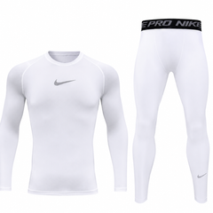 Чоловічий компресійний комплект Dri-FIT L білий